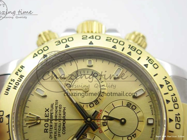 AAA Replica Watches 1:1 Daytona Dial Edition SA4130 Noob 3181 Bracelet Case 904L Bright 116503 V SS YG and Best SS Gold 0104